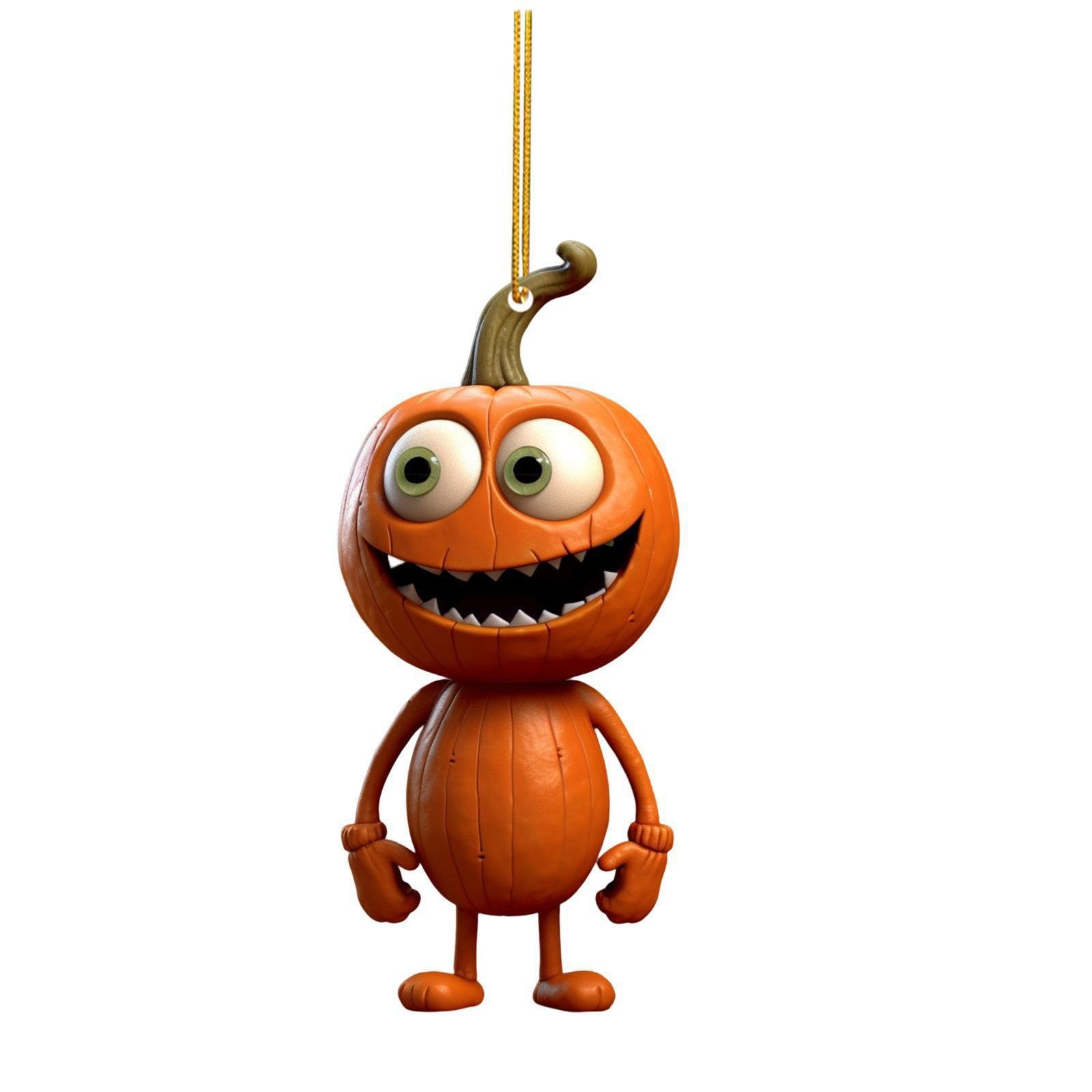 Halloween pumpkin automobile hanging ornament (1 style)