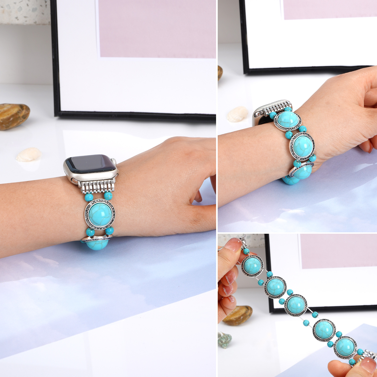 Title 9, Turquoise Single Circle Watch Bracelet