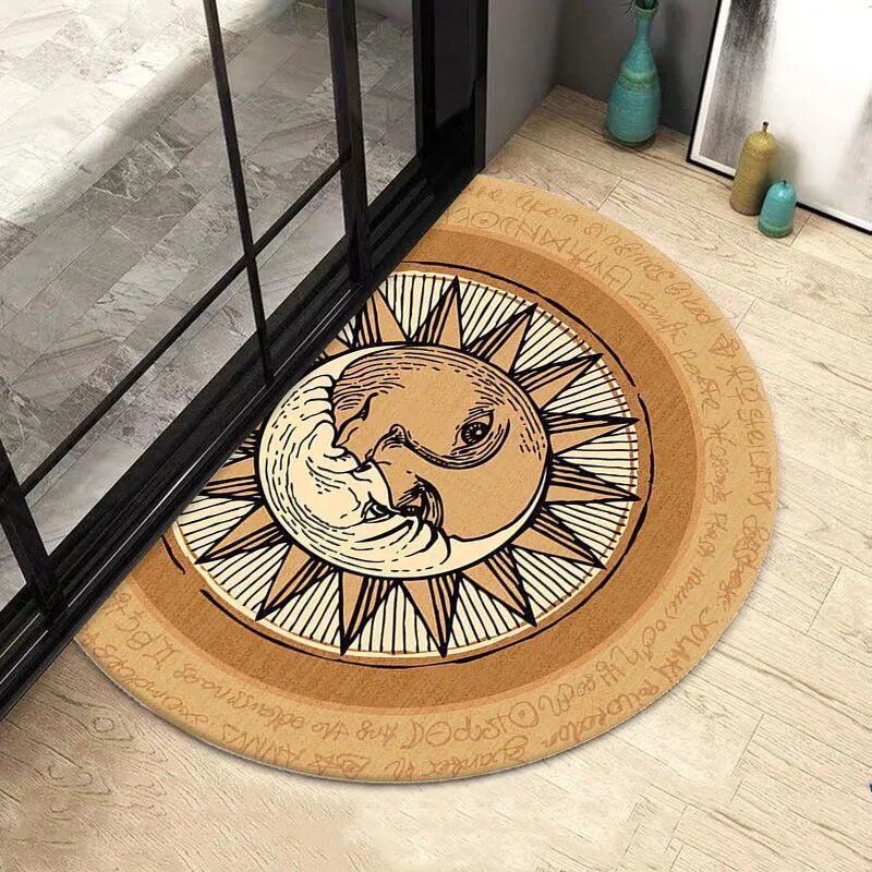 Semicircle Door Mat Crystal Velvet Door Mat T