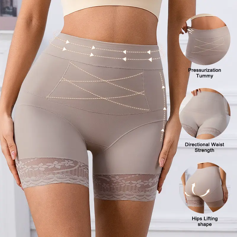 Seamless Tight-fitting High-waisted Tummy-control Pants