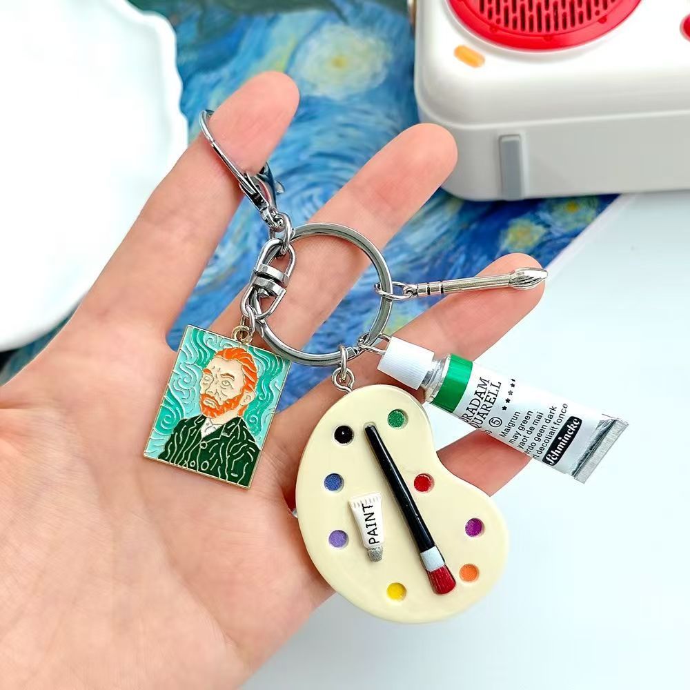 Q-version Drawing Board Paint Palette Bag Charm