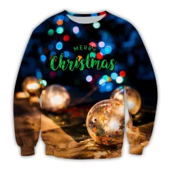 3D Digital Printing Christmas Hoodie - Yq0325-S - View 1