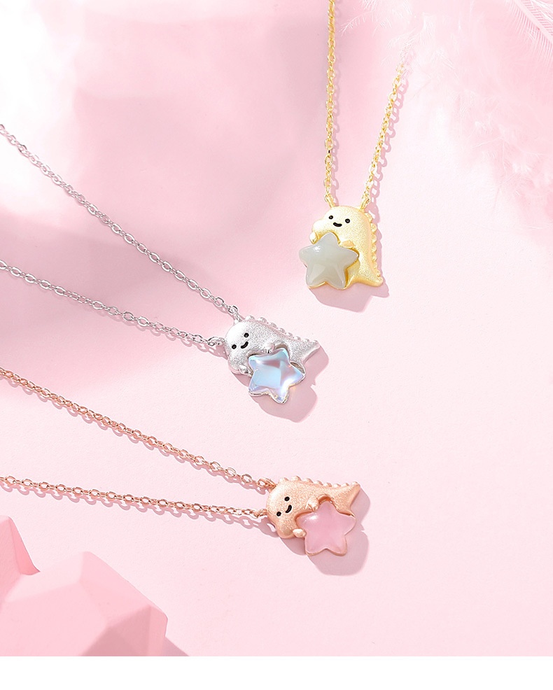 Women's 925 Sterling Silver Special-interest Design Original Dinosaur Necklace