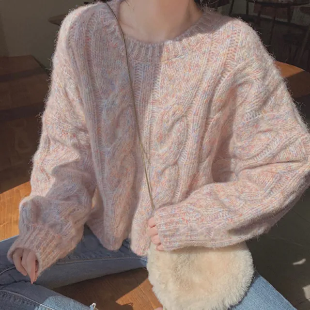 Gentle Style Sweater Women's Sweet Fairy Loose Outer Wear Design Sweater Picture Color Average Size - Shop at LoveMi