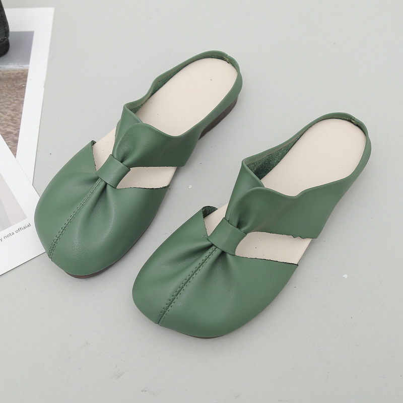 Flat Soled Casual Closed-Toe Half Slippers 23 20444086 1a54 4645 b6b9 d4338337942d