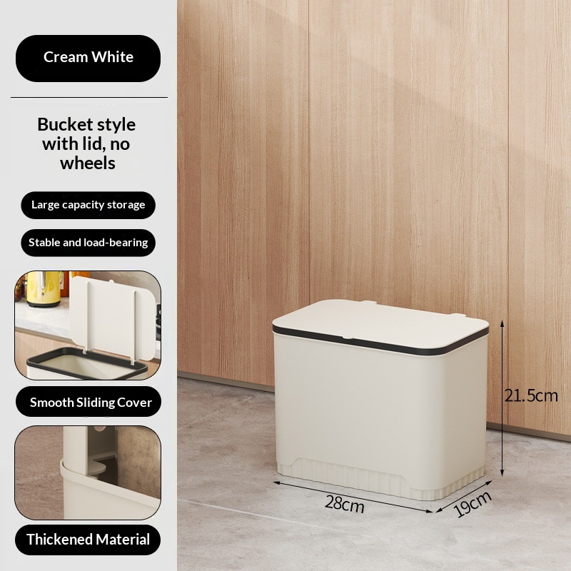 Kitchen Trash Can Rack, Multi-tiered With Lid, Hygienic Bin 9