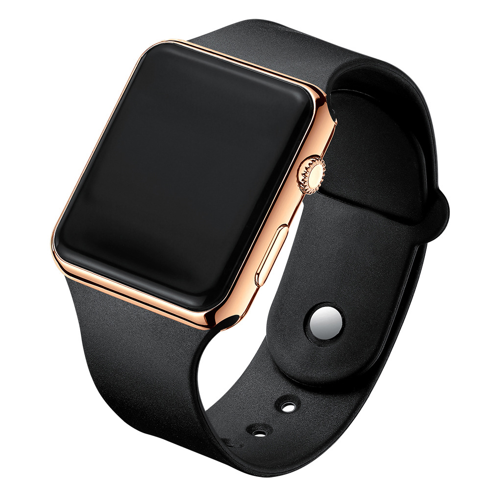 Luxury Gold Shell Black Strap