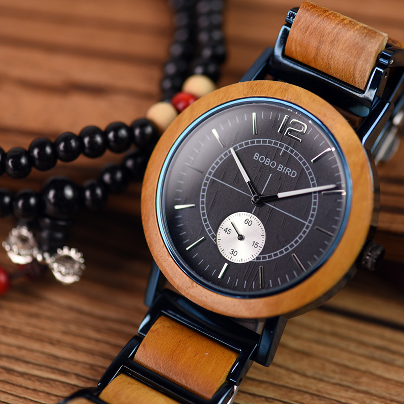 Minimalist-style Classic Wooden Analog Quartz Watch 3