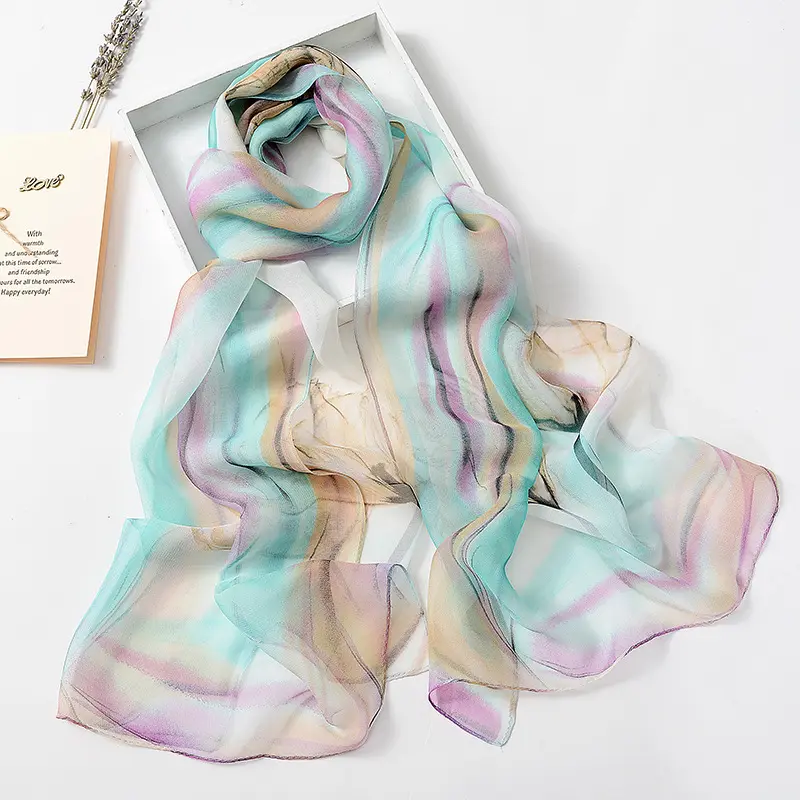 Air Conditioning Thin Silk Scarf Wholesale All
