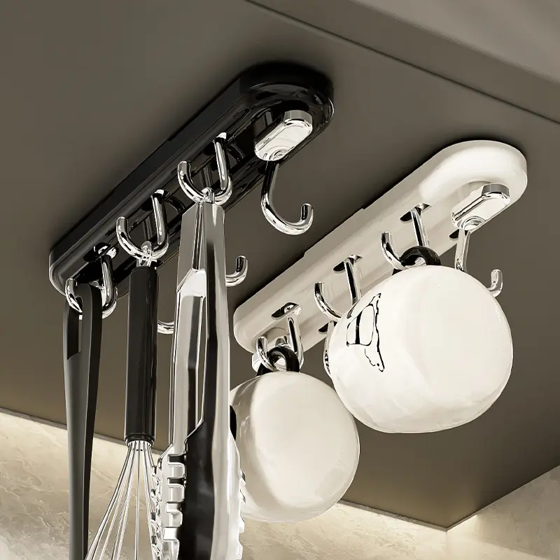 Row-mounted Rotating Universal Suction Cup Hook