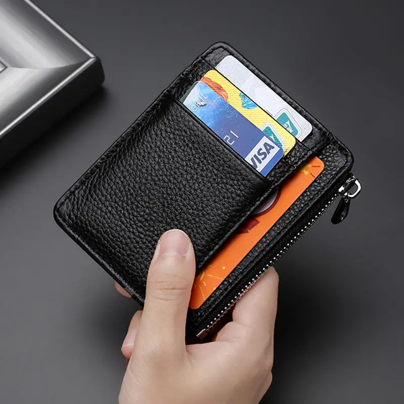 Leather Card Holder First Layer Cowhide