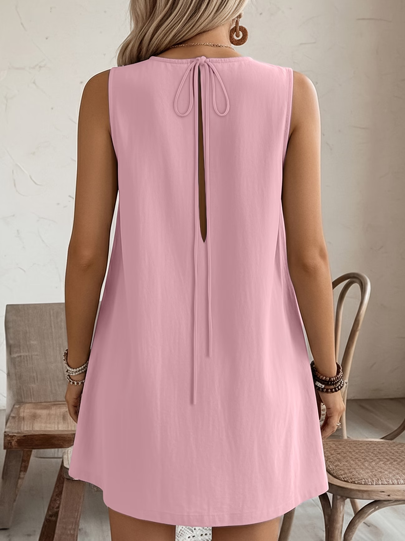 Women's ruffle midi dress in yellow – front view