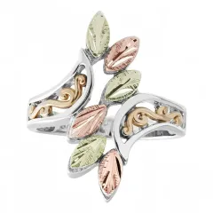 Hollow Two-tone Ring Fashionable Women - Silver - View 1