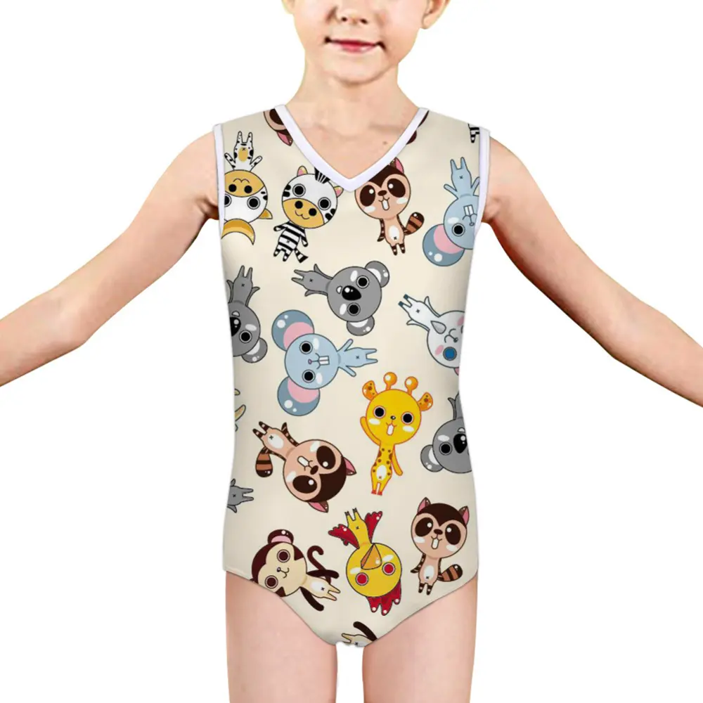 Panda Swimsuit Medium and Large Little Girl Summer One-piece