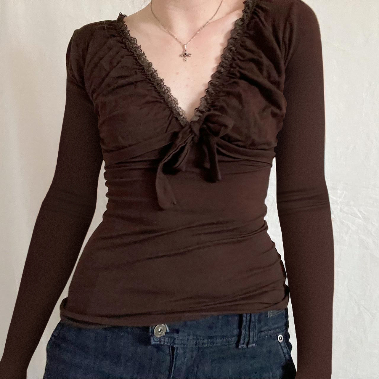 Summer New Tied Slim Fit Slimming Chest Micro Pleated Casual All-matching Tops