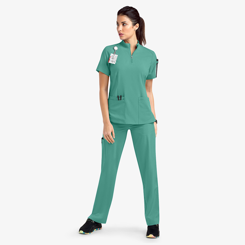 Hand Washing Suit Work Clothes Uniform Stand Collar Suit Elastic Quick-drying Medical Operating Room Surgical Gown - Image 11