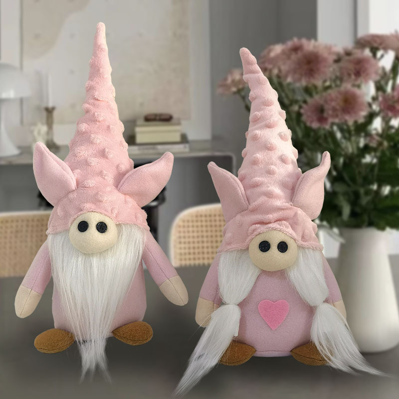 Valentine's Day Faceless Old Man Dwarf Cute Plush Piglet Love Doll