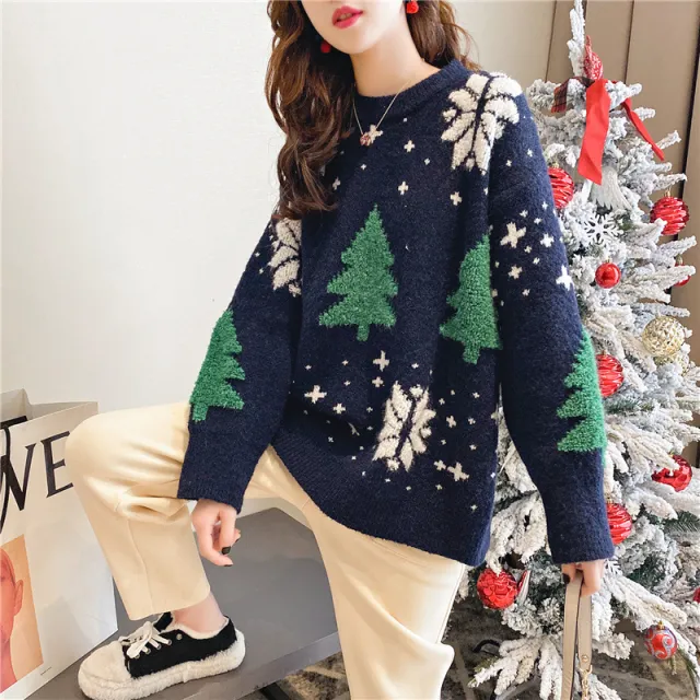 Ins Super Hot Loose And Lazy Style Top Navy Blue - Shop at LoveMi