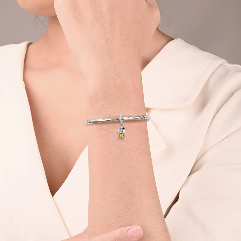 Dark-style, Personalized Silver-plated DIY Beaded Bracelet Jewelry