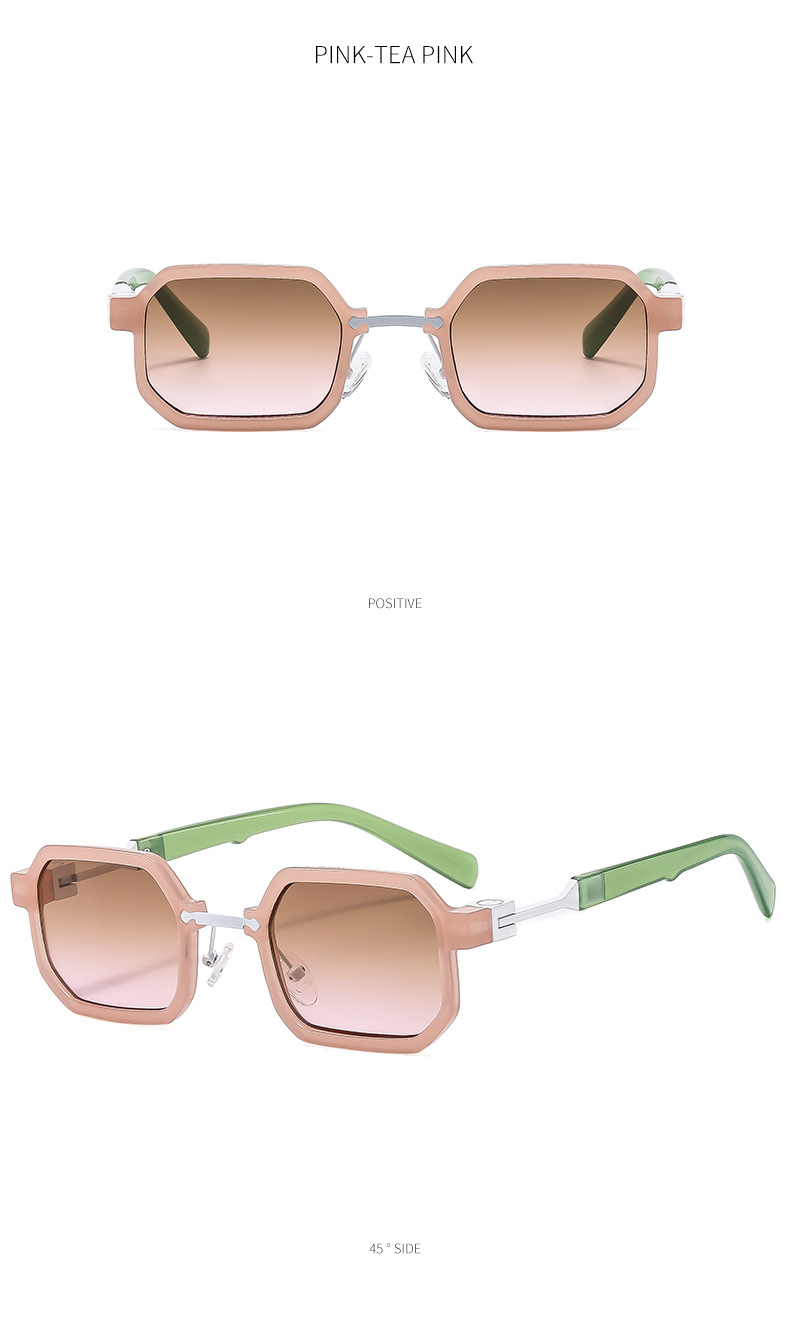 Title 5, Retro Square Small Frame Fashion Sunglasses