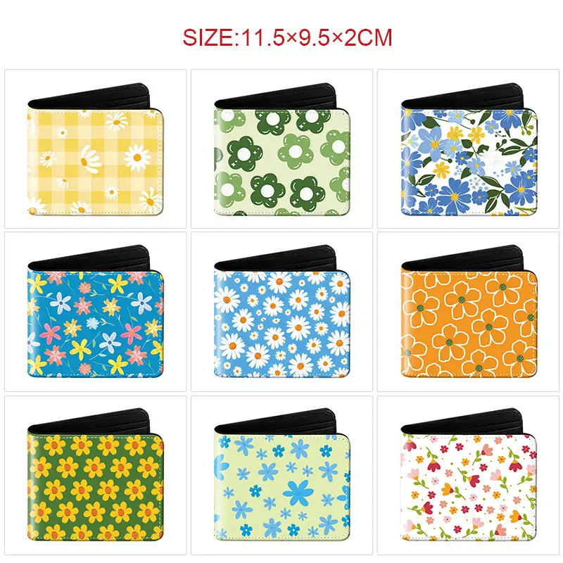Floral Pattern Flower-Themed Wallet