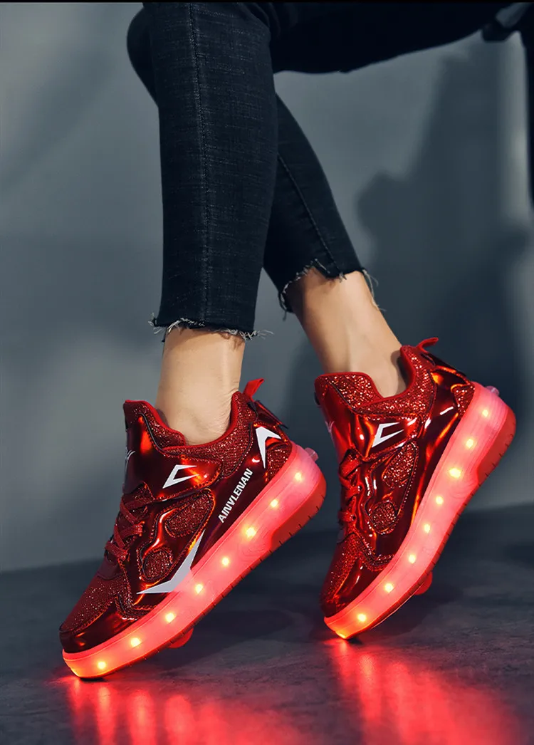 Title 16, LED Ultralight Luminous Charging Heelys Sports