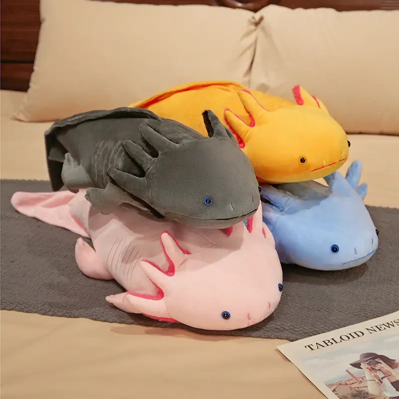 Cute Spotted Hexagonal Dragon Plush Salamander Doll Dinosaur Doll