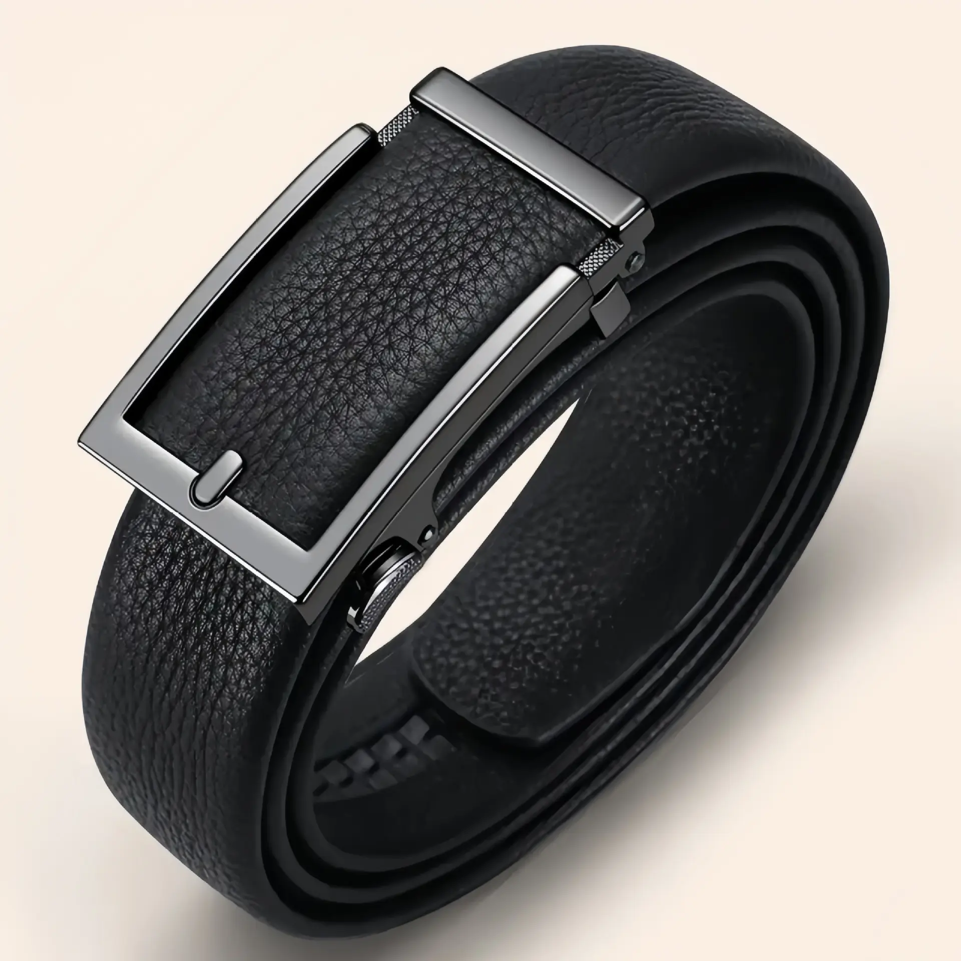 Men's Inward-folding Casual All-match Genuine Leather Belt