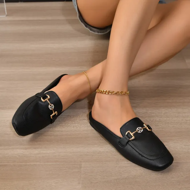 Soft Bottom Closed Toe Sandals Black - Shop at LoveMi