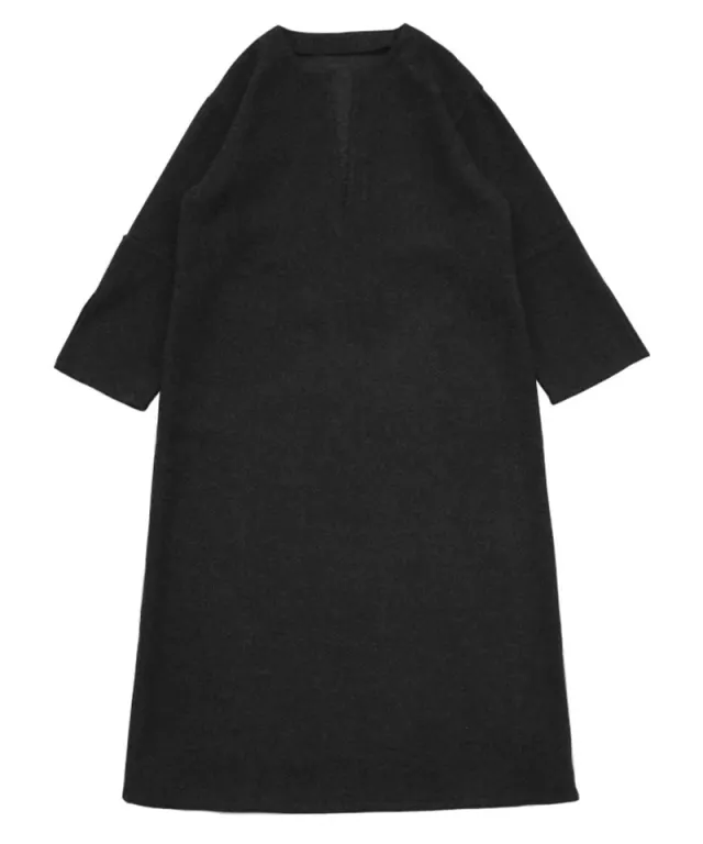 Autumn And Winter Woolen Women's Baggy Coat Black - Shop at LoveMi