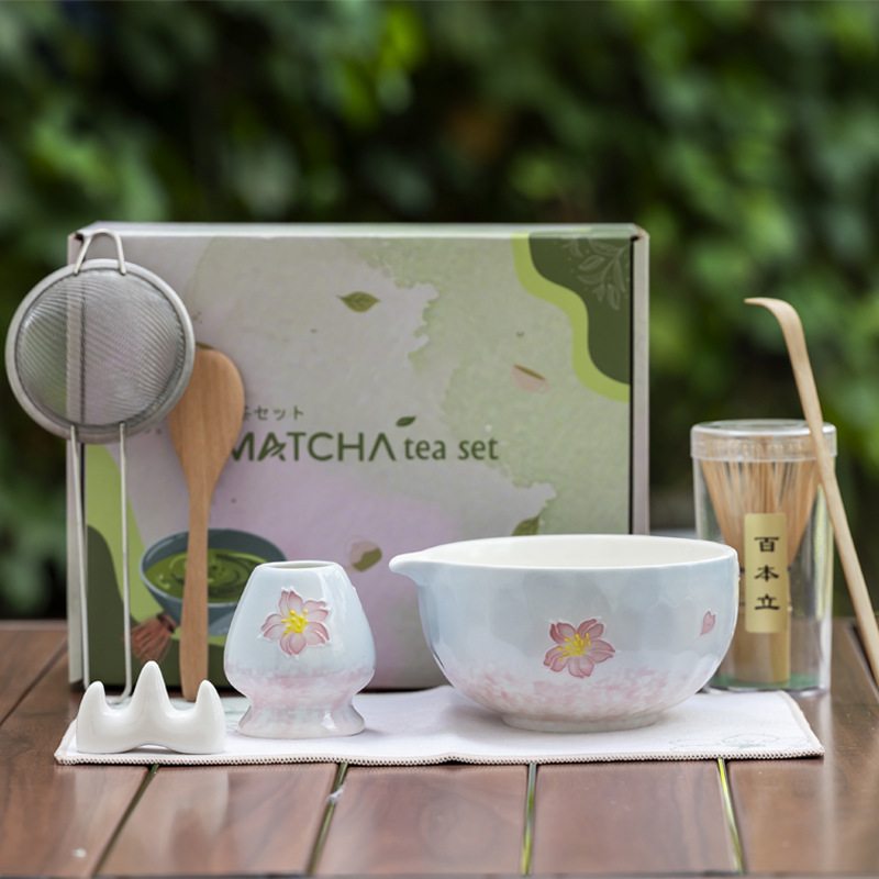 Hand Painted Matcha 8-piece Ceramic Set