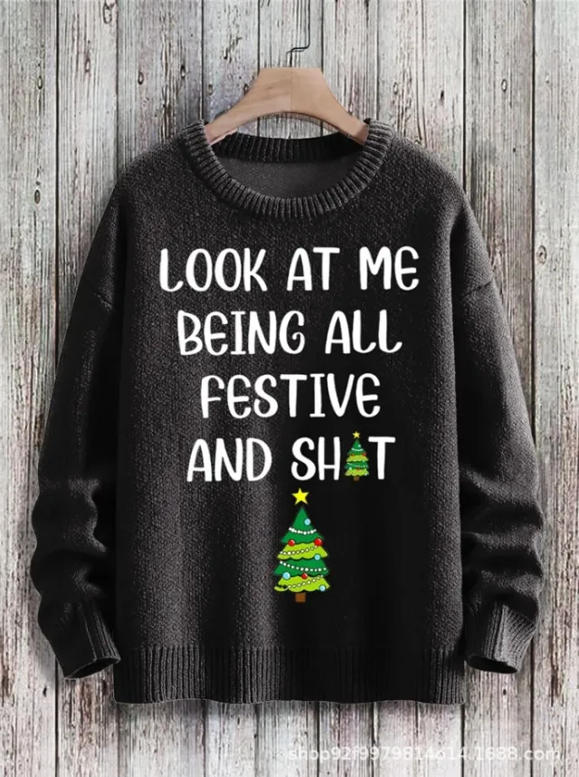 New Casual Fashion 3D Printed Christmas Printed Sweater 2 C112 - Shop at LoveMi