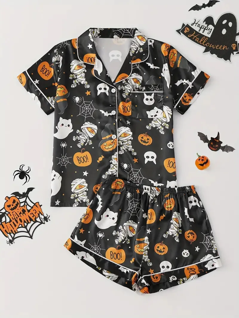 Pajamas Women's Short Sleeve Summer Loungewear - Style09-2Xl