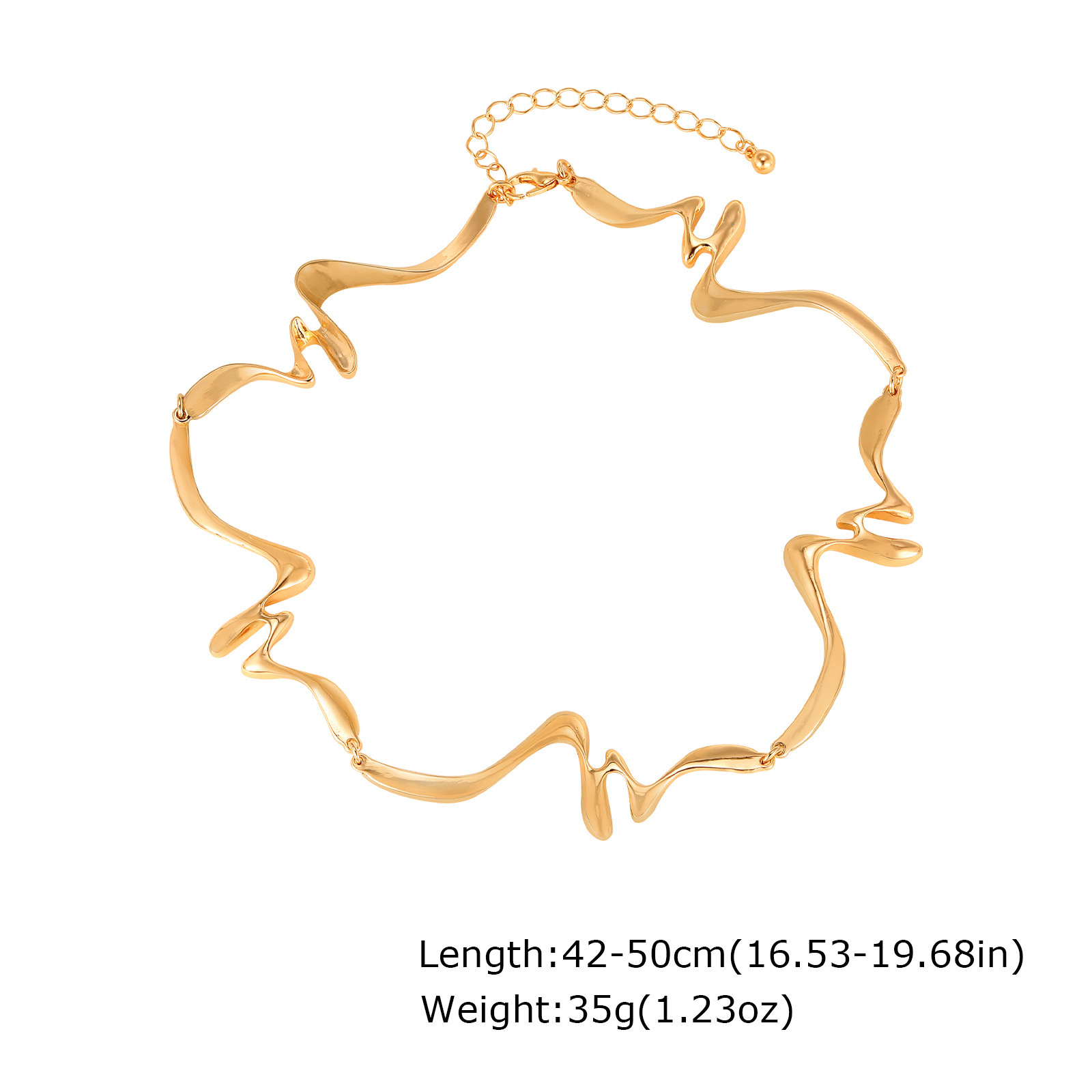 Fashion Women's Exaggerated Liquid Geometric Necklace