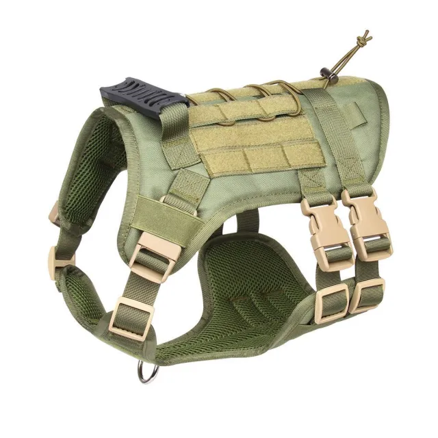 Pet Harness Dog Tactical Chest And Back Army Green - Shop at LoveMi