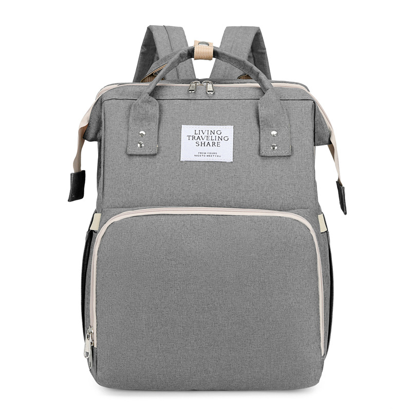 Large-capacity Mom-and-baby Backpack Dark Gray