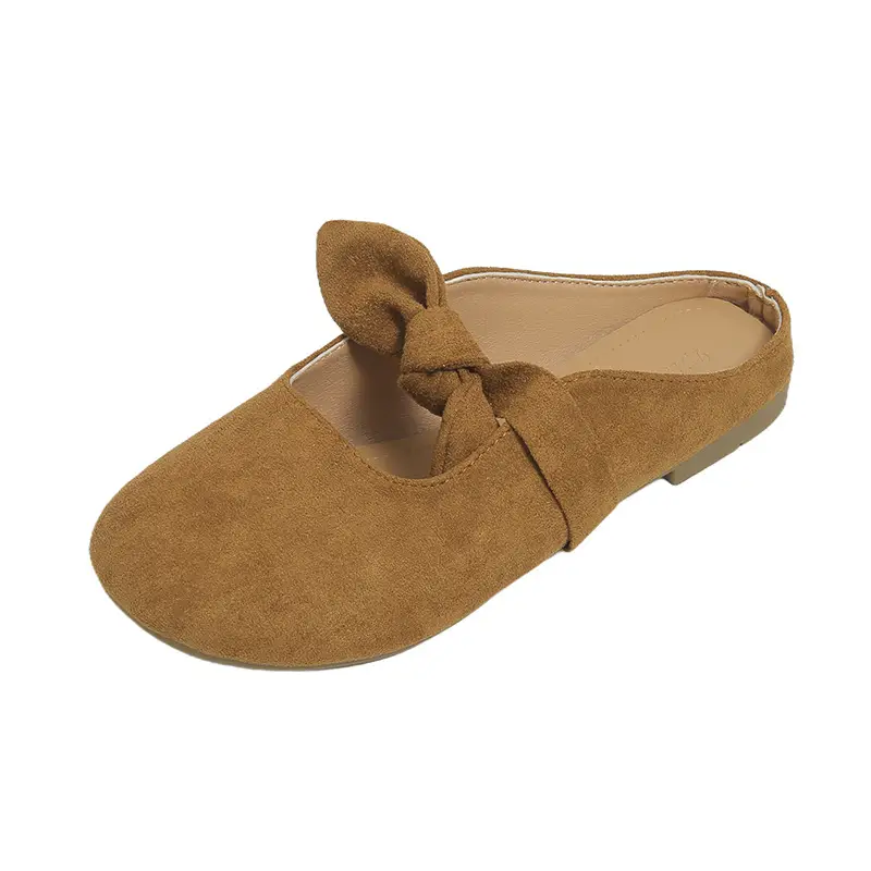 Plus Size Women's Shoes Bow Toe Half Slippers