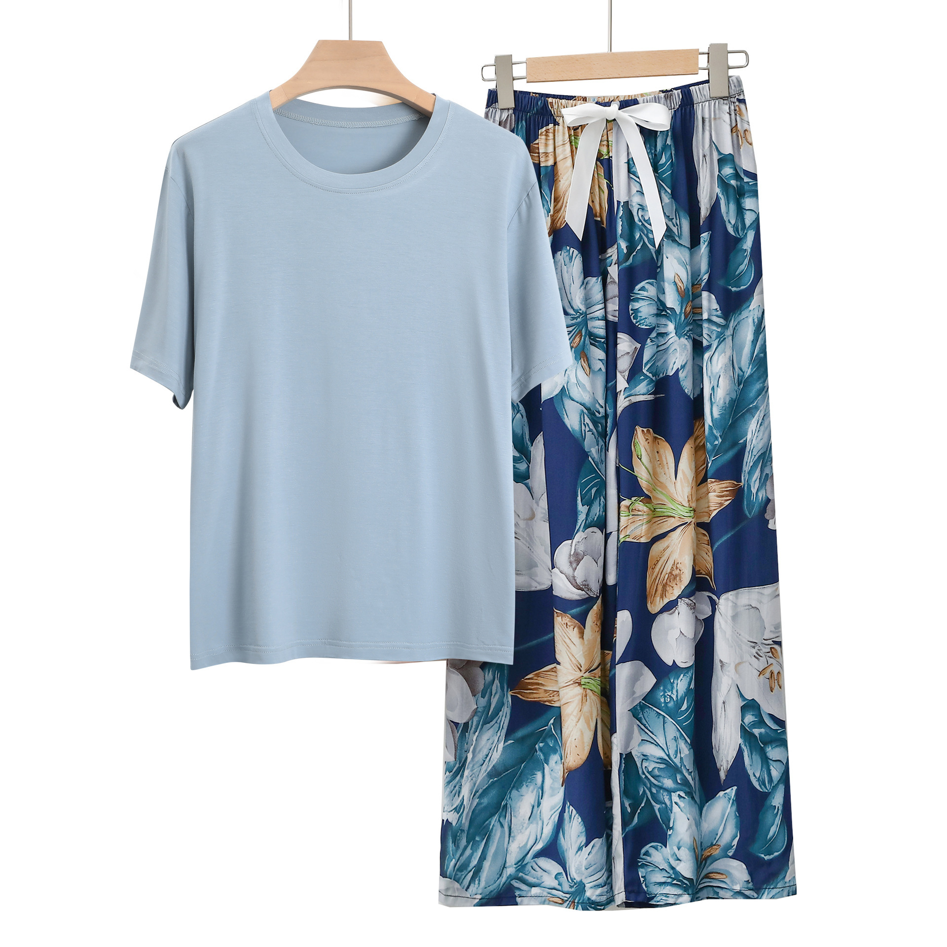 Homewear Pajamas Suit Women's Modal Cotton Silk