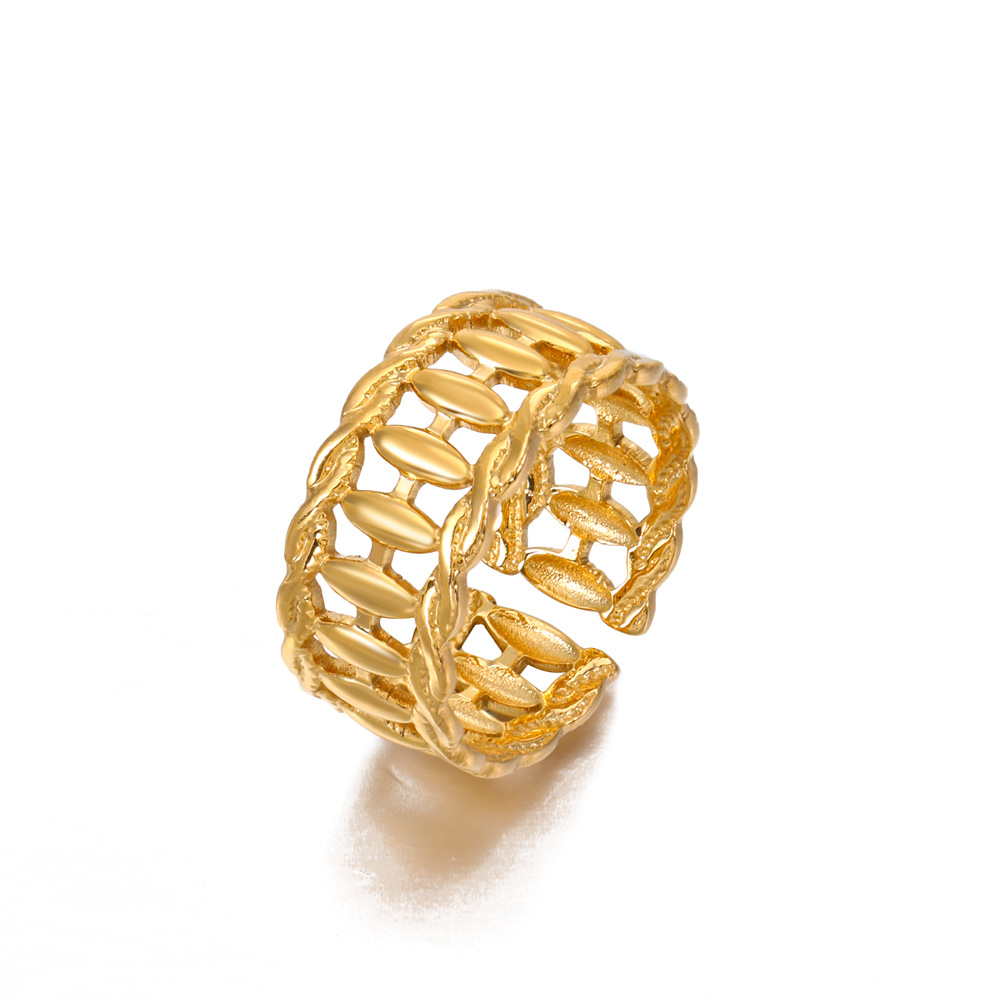 Adjustable Shaped Popular Stainless Steel Ring For Women