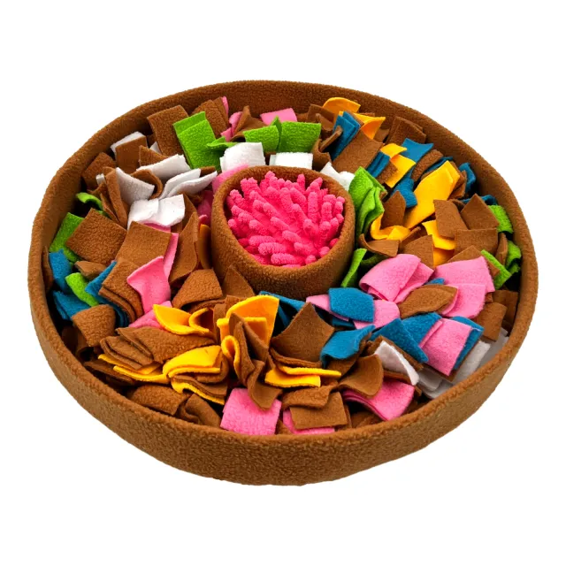 Pet Smell Puzzle Food Hiding Decompression Toy Mat Brown - Shop at LoveMi