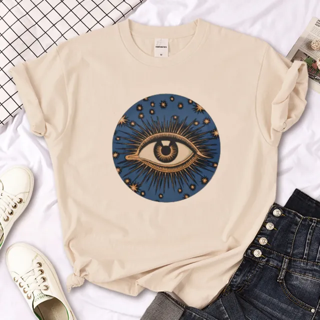 Witch Triple Moon Gothic Sun Tshirt Women Y2K Tee Female Des Style 11614 - Shop at LoveMi