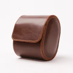 Business Leather Storage Bag Watch Storage Box - Brown Dark Brown - View 1