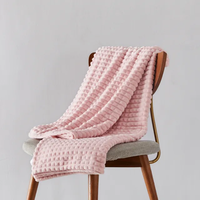 Flannel Plaid Blanket Soft Comfortable And Warm Nap Blanket 5 Pink - Shop at LoveMi