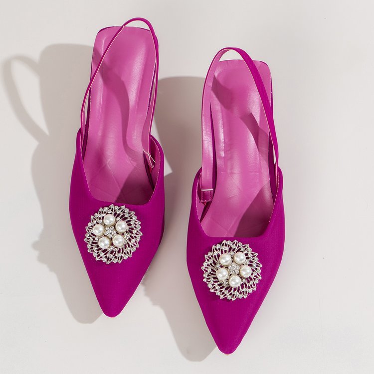Rhinestone Pointed-Toe High-Heel Sandals, picture 6 of 6