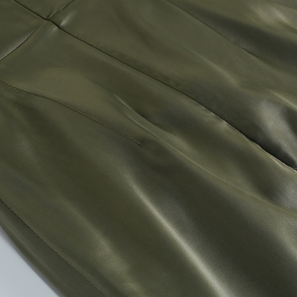 Slim Fit Irregular Slit Long Dress