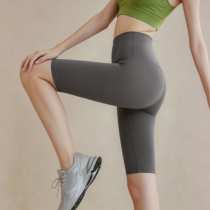Five-point Yoga Pants Summer Thin Style High-waisted Butt-lifting 2