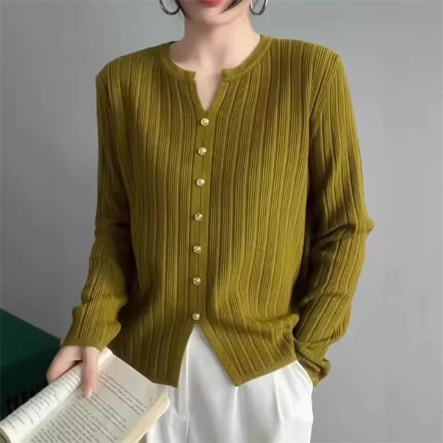 Women's Oversized Loose And Fashionable Round Neck Top Green - Shop at LoveMi