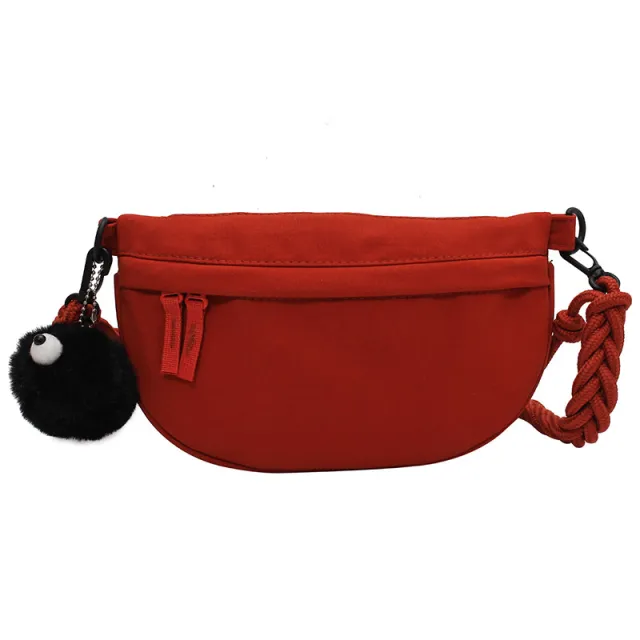Underarm Popular One shoulder Crossbody Canvas Bag Black - Shop at LoveMi