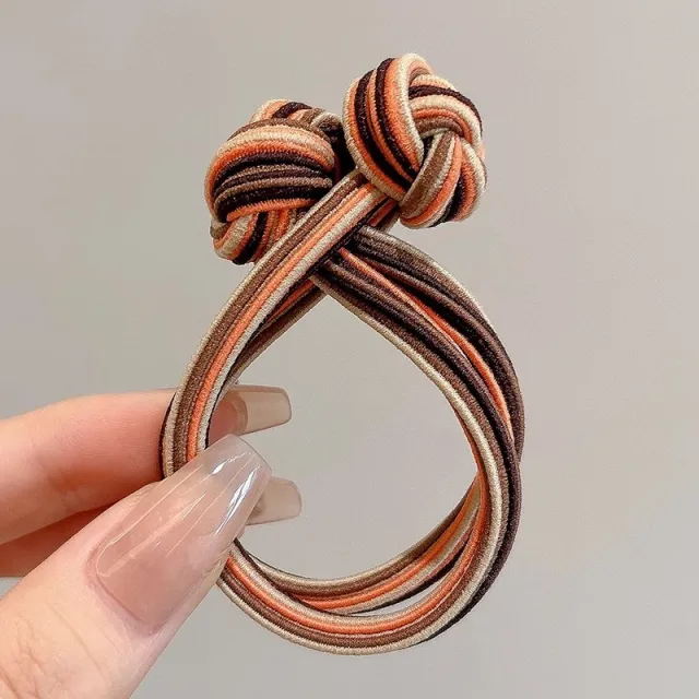 Head Rope Girls' Button High Elastic Color Brown - Shop at LoveMi