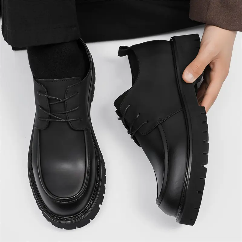 Spring And Autumn Business Formal British Leather